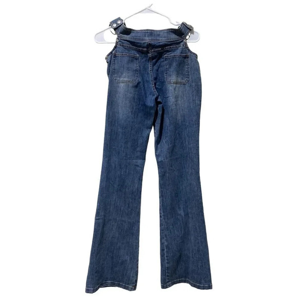 I AM GIA Drew Pants Denim Jeans Straight Leg Size Small Cut Out Waist - Picture 5 of 13